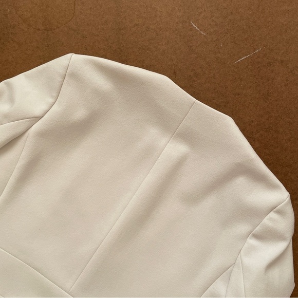 Zara Basic Collection White Business Casual Blazer Suit Jacket Size Small - Picture 8 of 10